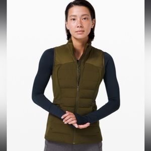 Lululemon Down for it all Vest Green